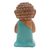 Wood statuette, 'Buddha in Green' - Indonesian Hand Carved Buddha Statuette (image 2f) thumbail