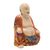Wood sculpture, 'Nature Buddha' - Handmade Crocodile Wood Buddha Sculpture from Bali (image 2d) thumbail