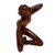 Wood statuette, 'Abstract Thinking' - Wood statuette (image 2c) thumbail