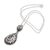 Garnet pendant necklace, 'Evening Fire' - Garnet and Sterling Silver Pendant Necklace (image 2d) thumbail