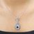 Garnet pendant necklace, 'Evening Fire' - Garnet and Sterling Silver Pendant Necklace (image 2e) thumbail