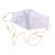 Gold-plated lanyard and cotton face mask, 'Golden Wings' - Gold-Plated Lanyard and Cotton Face Mask thumbail