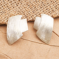 Sterling silver drop earrings, 'Desert Style' - Balinese Sterling Silver Drop Earrings