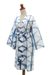 Hand-woven cotton robe, 'Web of Life' - Hand-Woven Cotton Robe from Java (image 2b) thumbail