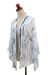 Eco-friendly rayon kimono jacket, 'Tropical Rain' - Eco-Friendly Rayon Kimono Jacket from Java (image 2b) thumbail