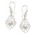 Cultured pearl dangle earrings, 'Moringa Leaves in White' - Cultured Freshwater Pearl Sterling Silver Dangle Earrings (image 2a) thumbail