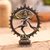 Bronze sculpture, 'Nataraja in Chakra' - Hand Crafted Bronze Sculpture with Antiqued Finish (image 2) thumbail