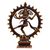 Bronze sculpture, 'Nataraja in Chakra' - Hand Crafted Bronze Sculpture with Antiqued Finish thumbail