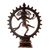Bronze sculpture, 'Nataraja in Chakra' - Hand Crafted Bronze Sculpture with Antiqued Finish (image 2c) thumbail