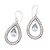 Blue topaz dangle earrings, 'Blue Pear' - Sterling Silver and Blue Topaz Dangle Earrings thumbail