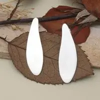 Sterling silver drop earrings, 'Contemporary Glamour' - Contemporary Abstract Matte-Finished Silver Drop Earrings