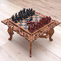 Wood chess set Rama Indonesia
