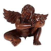 Wood statuette,