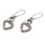 Blue topaz heart earrings, 'Romance' - Blue topaz heart earrings (image 2c) thumbail