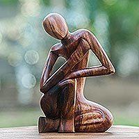 Wood statuette,