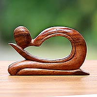 Wood sculpture Abstract Genuflect Indonesia