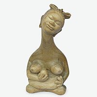 Wood statuette,