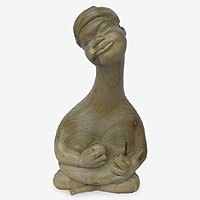 Wood statuette,