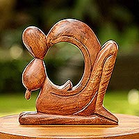 Wood sculpture Abstract Romance Indonesia