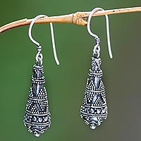 Sterling silver dangle earrings Traditions Indonesia
