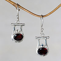 Garnet dangle earrings Honor Indonesia