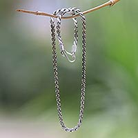 Sterling silver chain necklace Look Smart Indonesia