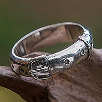 Sterling silver band ring Belt Indonesia