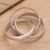 Sterling silver band ring, 'Three to One' - Indonesian Sterling Silver Band Ring thumbail