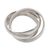 Sterling silver band ring, 'Three to One' - Indonesian Sterling Silver Band Ring (image 2c) thumbail