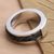 Leather and silver band ring, 'Buckskin' - Sterling Silver and Leather Band Ring from Indonesia (image 2c) thumbail