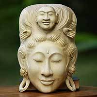 Wood mask,