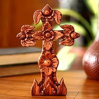 Mahogany cross,