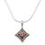 Garnet pendant necklace, 'Temple Window' - Garnet pendant necklace (image 2b) thumbail