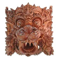 Wood mask,