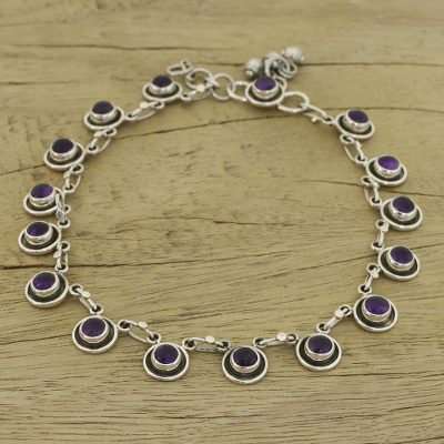 Amethyst anklet, Violet Moon