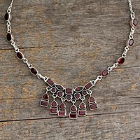 Garnet waterfall necklace Queen of India India