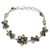 Amethyst and citrine pendant bracelet, 'Daisy Days' - Unique Floral Multigem Bracelet (image 2a) thumbail