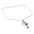 Iolite and peridot pendant necklace, 'Wistful Heart' - Peridot and Iolite Sterling Silver Necklace Heart Jewelry (image 2a) thumbail