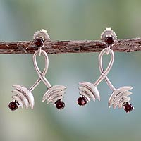 Garnet earrings India Jive India