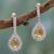 Citrine dangle earrings, 'Golden Tear' - Citrine dangle earrings thumbail