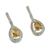Citrine dangle earrings, 'Golden Tear' - Citrine dangle earrings (image 2b) thumbail