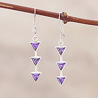 Sterling silver dangle earrings Mystic Arrow India