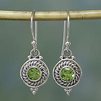 Peridot earrings Lemon Lime Drops India