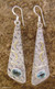 Blue topaz earrings, 'Art Deco' - Sterling Silver and Blue Topaz Earrings from India Jewelry (image 2a) thumbail