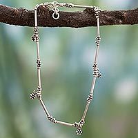 Sterling silver anklet,
