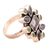 Iolite and peridot cocktail ring, 'Blue Forest' - Unique Sterling Silver and Iolite Ring (image 2a) thumbail