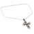 Rainbow moonstone cross necklace, 'Cross of Purity' - Rainbow Moonstone Cross Necklace (image 2b) thumbail
