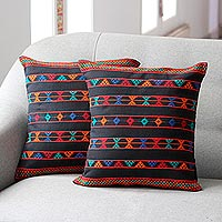Cotton cushion covers Summer Jazz pair India