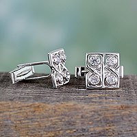 Sterling silver cufflinks,