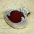 Carnelian pendant, 'Royal Amulet' - Sterling Silver and Carnelian Pendant Indian Modern Jewelry (image 2b) thumbail